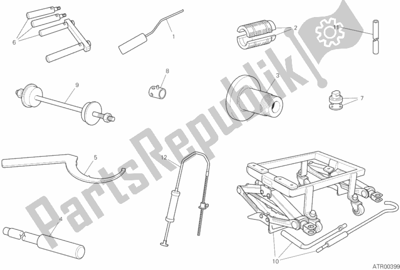 Wszystkie części do Narz? Dzia Serwisowe Warsztatu (rama) Ducati Diavel 1260 2020